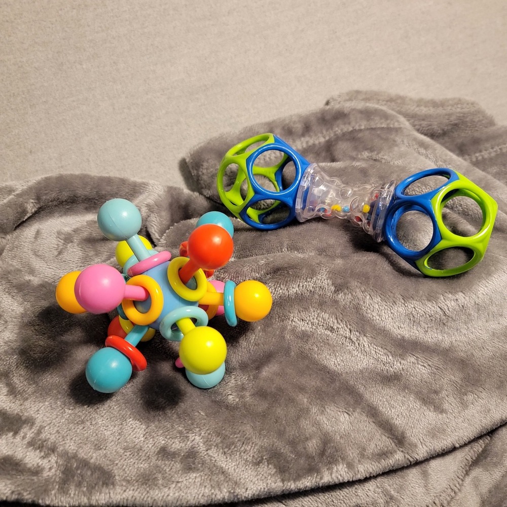 Sensory Toys "Bundle Deal" Manhattan Toy & Oball Rattle Multicolor Excellent